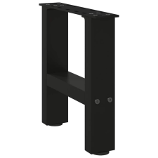 vidaXL 2 db fekete acél dohányzóasztal lábak 30×40 cm bútor