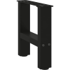 vidaXL 2 db fekete acél dohányzóasztal lábak 30x(30-31) cm (4013252)