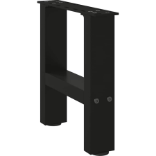 vidaXL 2 db fekete acél dohányzóasztal lábak 30x(30-31) cm (4013252) bútor
