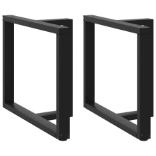 vidaXL 2 db fekete acél étkezőasztal lábak T-alakú 100x35x(72-73) cm bútor