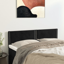 vidaXL 2 db fekete bársony fejtámla 72 x 5 x 78/88 cm ágy és ágykellék