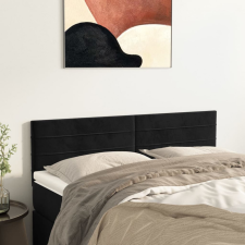 vidaXL 2 db fekete bársony fejtámla 72 x 5 x 78/88 cm ágy és ágykellék
