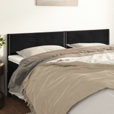vidaXL 2 db fekete bársony fejtámla 80 x 5 x 78/88 cm ágy és ágykellék