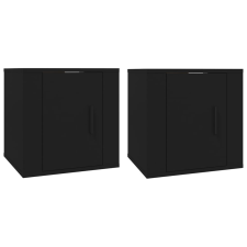 vidaXL 2 db fekete falra szerelhető TV-szekrény 40 x 34,5 x 40 cm (816643) bútor