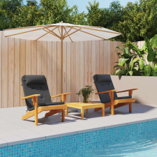 vidaXL 2 db fekete oxford-szövet Adirondack-székpárna kerti bútor