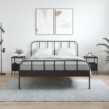 vidaXL 2 db fekete szerelt fa éjjeliszekrény 34x36x50 cm bútor