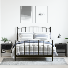 vidaXL 2 db fekete tölgy éjjeli asztal 40x42x45 cm MDF bútor