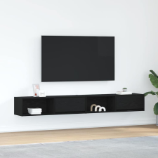 vidaXL 2 db fekete tölgy színű szerelt fa TV-szekrény 100x31x25,5cm bútor