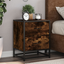 vidaXL 2 db füstös tölgy színű éjjeliszekrény 40 x 31 x 50 cm bútor