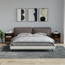 vidaXL 2 db füstös tölgy színű éjjeliszekrény 40x35x50 cm bútor