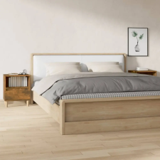 vidaXL 2 db füstös tölgy színű éjjeliszekrény 40x35x50 cm bútor
