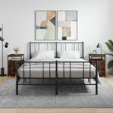 vidaXL 2 db füstös tölgy színű szerelt fa éjjeliszekrény 40x42x60 cm bútor