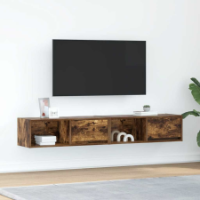 vidaXL 2 db füstös tölgy színű szerelt fa TV-szekrény 80x31x25,5 cm bútor