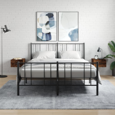 vidaXL 2 db füstös tölgyszínű fali éjjeliszekrény 35 x 35 x 20 cm bútor