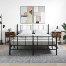 vidaXL 2 db füstös tölgyszínű szerelt fa éjjeliszekrény 40,5x31x60 cm bútor