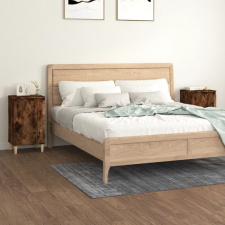 vidaXL 2 db füstös tölgyszínű szerelt fa éjjeliszekrény 40x35x70 cm bútor