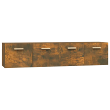 vidaXL 2 db füstös tölgyszínű szerelt fa faliszekrény 80x35x36,5 cm (3115649) bútor