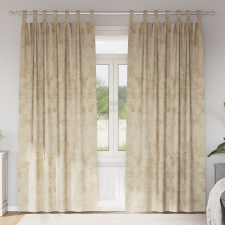 vidaXL 2 db gombfüggöny krém 225x140 cm lakástextília