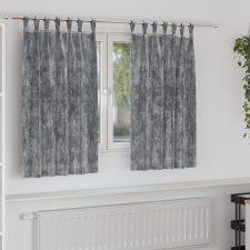 vidaXL 2 db gombfüles szürke függöny 140x140 cm lakástextília