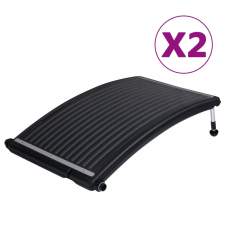 vidaXL 2 db ívelt napelemes medencefűtő panel 110 x 65 cm medence kiegészítő