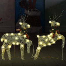 vidaXL 2 db karácsonyi rénszarvas 40 aranyszínű LED-del karácsonyfa izzósor