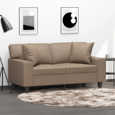 vidaXL 2 db kávészínű műbőr díszpárna 40 x 40 cm lakástextília