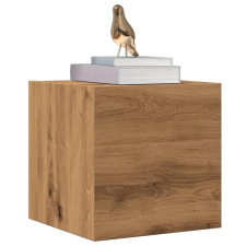 vidaXL 2 db kézműves tölgy falra szerelhető TV-szekrény 30,5x30x30 cm bútor