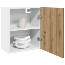 vidaXL 2 db kézműves tölgy színű szerelt fa függő szekrény 50x31x60 cm bútor