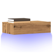 vidaXL 2 db kézműves tölgyszínű TV-szekrény LED-lámpákkal 60x35x15,5cm bútor