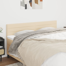vidaXL 2 db krémszínű szövet fejtámla 100x5x78/88 cm ágy és ágykellék