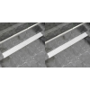 vidaXL 2 db lineáris acél buborék zuhany lefolyó 1030 x 140 mm