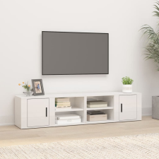 vidaXL 2 db magasfényű fehér szerelt fa TV-szekrény 80x31,5x36 cm bútor