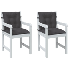 vidaXL 2 db melange antracit szövet háttámlás székpárna 100x50x7 cm lakástextília