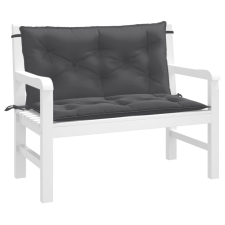 vidaXL 2 db melange antracitszürke szövet kerti padpárna 100x50x7 cm kerti bútor