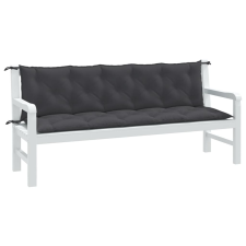 vidaXL 2 db melange antracitszürke szövet kerti padpárna 180x50x7 cm kerti bútor