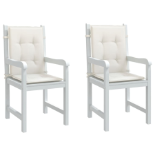vidaXL 2 db melange krémszínű szövet háttámlás székpárna 100x50x4 cm lakástextília