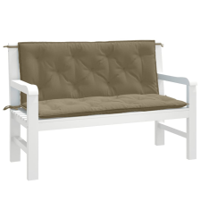 vidaXL 2 db melange tópszínű szövet kerti padpárna 120x50x7 cm kerti bútor