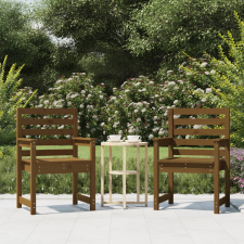 vidaXL 2 db mézbarna tömör fenyőfa kerti szék 60 x 48 x 91 cm kerti bútor