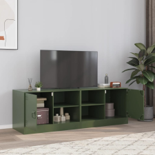 vidaXL 2 db olívazöld acél TV-szekrény 67 x 39 x 44 cm bútor