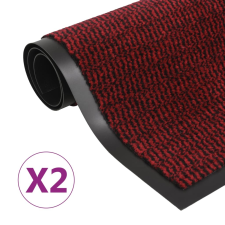 vidaXL 2 db piros négyszögletes szennyfogó szőnyeg 40 x 60 cm kerti dekoráció