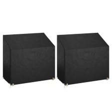 vidaXL 2 db polietilén kerti pad huzat 8 fűzőlyukkal 130x70x70/88 cm kerti bútor