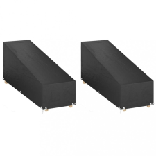 vidaXL 2 db polietilén napozóágy huzat 12 fűzőlyukkal 205x75x40/70 cm kerti bútor