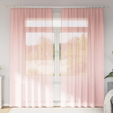 vidaXL 2 db rózsaszín fátyolfüggönyök hurokkal 140x245 cm lakástextília