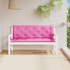 vidaXL 2 db rózsaszín szövet kerti padpárna 150 x 50 x 7 cm kerti bútor