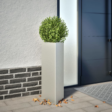vidaXL 2 db rozsdamentes acél háromszög alakú kerti ültető 30x26x75 cm kerti tárolás