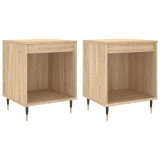 vidaXL 2 db sonoma tölgy éjjeliszekrény 40 x 35 x 50 cm (830707) bútor