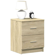 vidaXL 2 db sonoma tölgy színű éjjeliszekrény 2 fiókkal 40x36x50 cm bútor