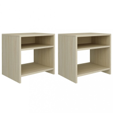 vidaXL 2 db sonoma tölgy színű forgácslap éjjeliszekrény 40x30x40 cm bútor