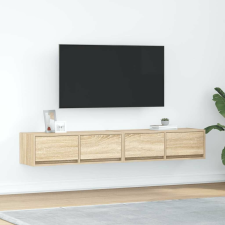 vidaXL 2 db sonoma tölgy színű szerelt fa TV-szekrény 80x31x25,5 cm bútor