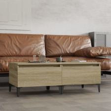 vidaXL 2 db sonoma-tölgyszínű szerelt fa kisasztal 50x46x35 cm bútor